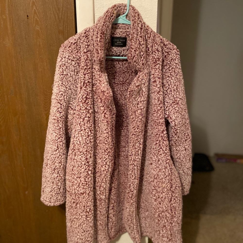 Fluffy stylish jacket